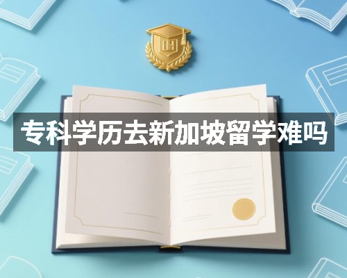 专科学历去新加坡留学难吗