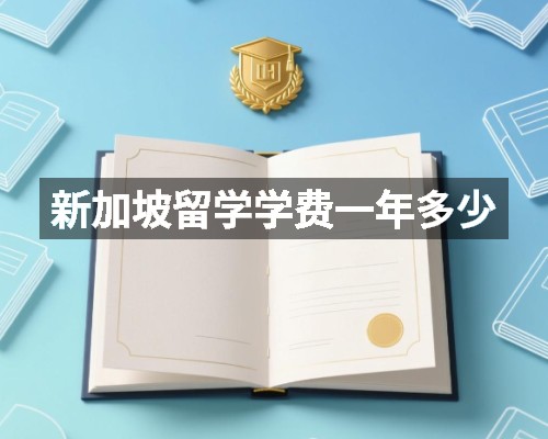 新加坡留学学费一年多少