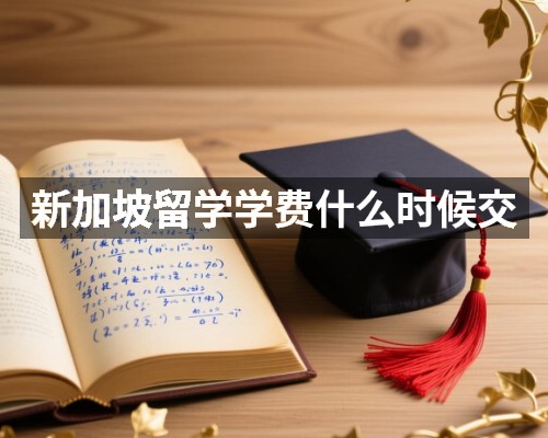 新加坡留学学费什么时候交