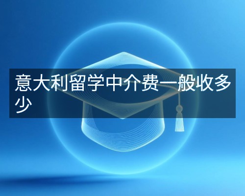 意大利留学中介费一般收多少