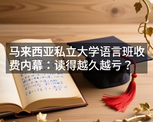 马来西亚私立大学语言班收费内幕：读得越久越亏？