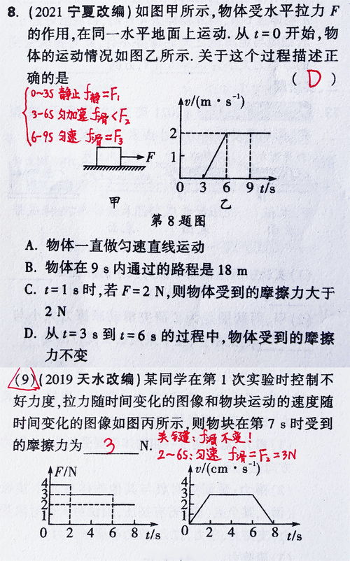 摩擦力习题,有没有初二物理关于摩擦力的练习题，有答案更好