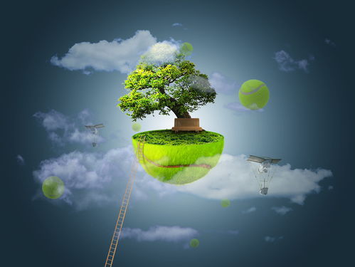 绿色小岛,这个绿色的小岛犹如一张硕大无比的滤网是个比喻句吗