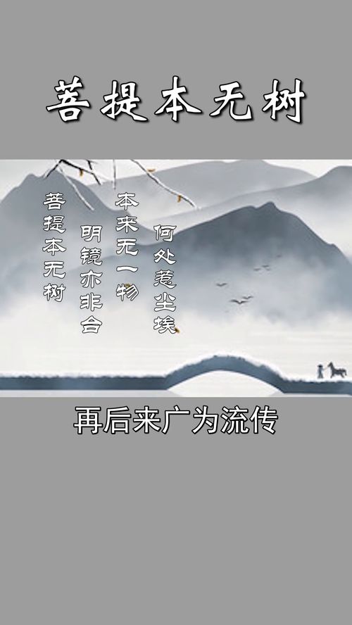 菩提本无树明镜亦非台本来无一物何处惹尘埃,菩提本无树，明镜亦非台，本来无一物，何处惹尘埃？