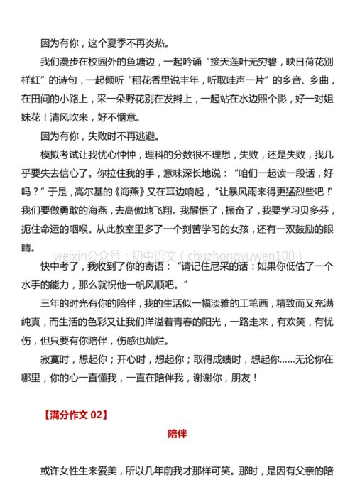 陪伴 作文,陪伴作文